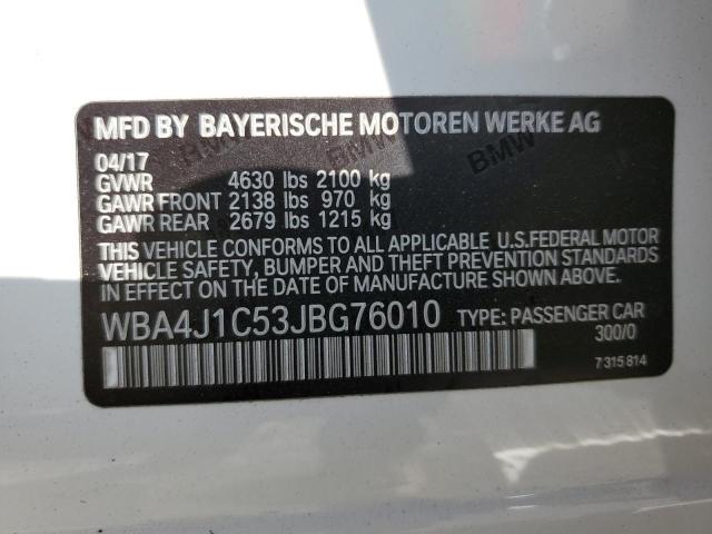 WBA4J1C53JBG76010 BMW 430i Gran Coupe