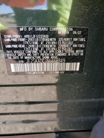JF2SKADC3NH466349 Subaru Forester Premium