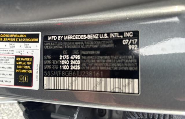 2018 MERCEDES-BENZ C 63 AMG - 55SWF8GB6JU238161