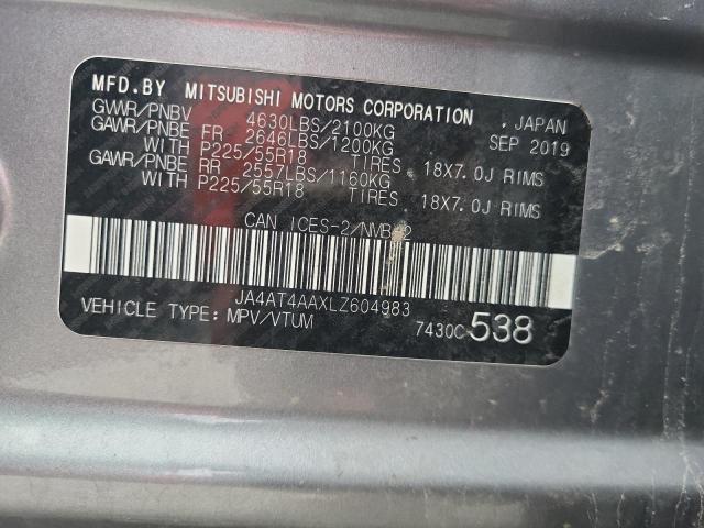 2020 MITSUBISHI ECLIPSE CR - JA4AT4AAXLZ604983