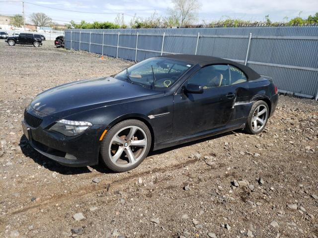 VIN: WBAEB53578CX61300 Auction: COPART Lot: 47697533 Location: NY - NEWBURGH WBAEB53578CX61300 BMW 6 SERIES 2008 BLACK Photo 1