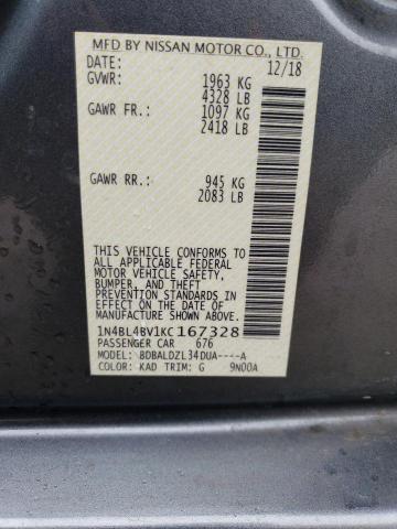 1N4BL4BV1KC167328 Nissan ALTIMA S