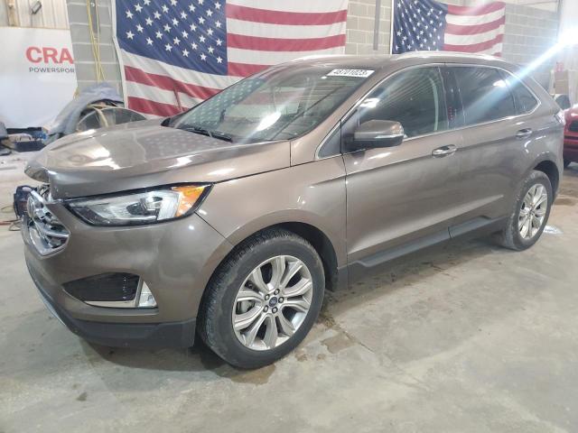 Salvage cars for sale from Copart Columbia, MO: 2019 Ford Edge Titanium