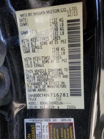 1N6BD0CT4EN716281 Nissan FRONTIER S