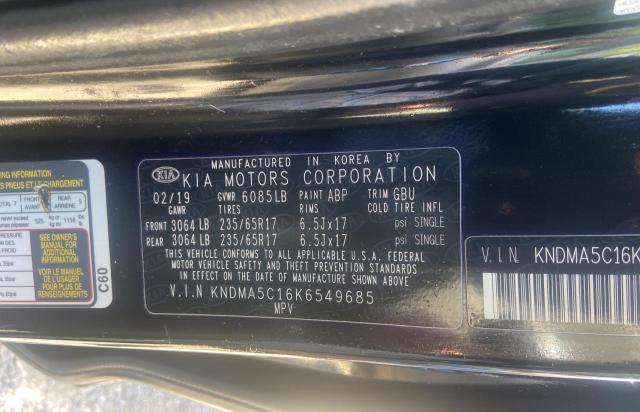 2019 KIA SEDONA L - KNDMA5C16K6549685