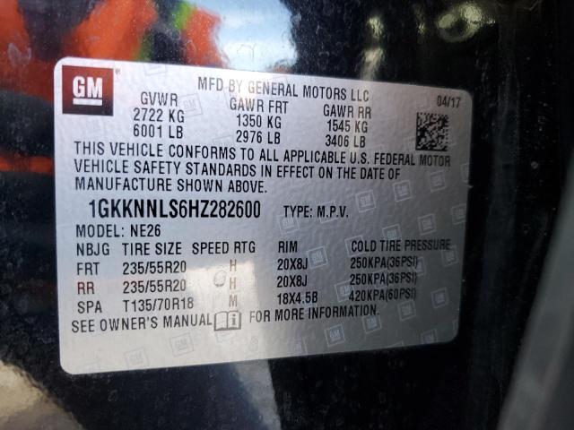 1GKKNNLS6HZ282600 GMC Acadia Slt-2