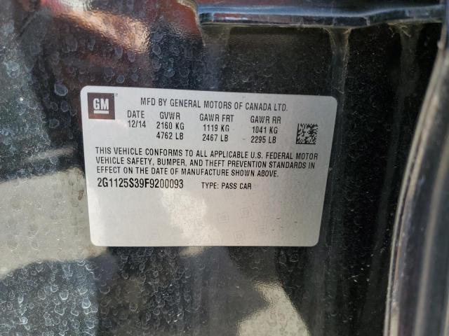 2015 CHEVROLET IMPALA 2LT - 2G1125S39F9200093