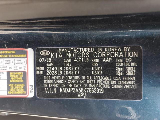 KNDJP3A58K7663919 KIA SOUL +