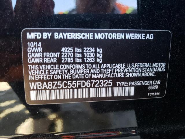 WBA8Z5C55FD672325 BMW 328 Xigt Sulev