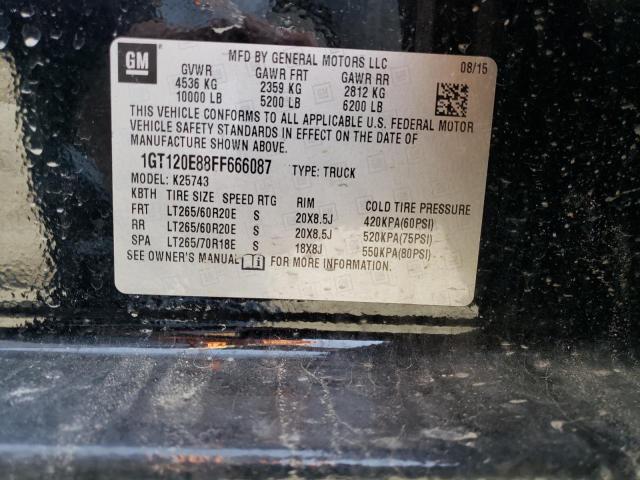 2015 GMC SIERRA K25 - 1GT120E88FF666087