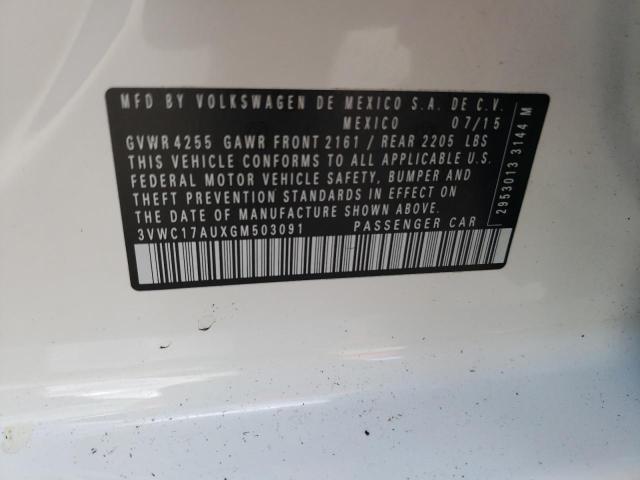 2016 VOLKSWAGEN GOLF SPORT - 3VWC17AUXGM503091