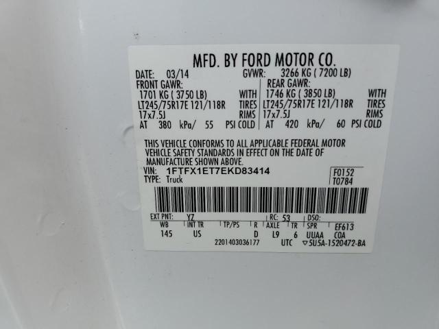 1FTFX1ET7EKD83414 Ford F150 Super Cab