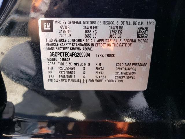 2015 CHEVROLET TRUCK - 3GCPCTEC4FG209904
