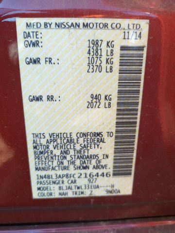 1N4BL3AP8FC216446 Nissan Altima 3.5s