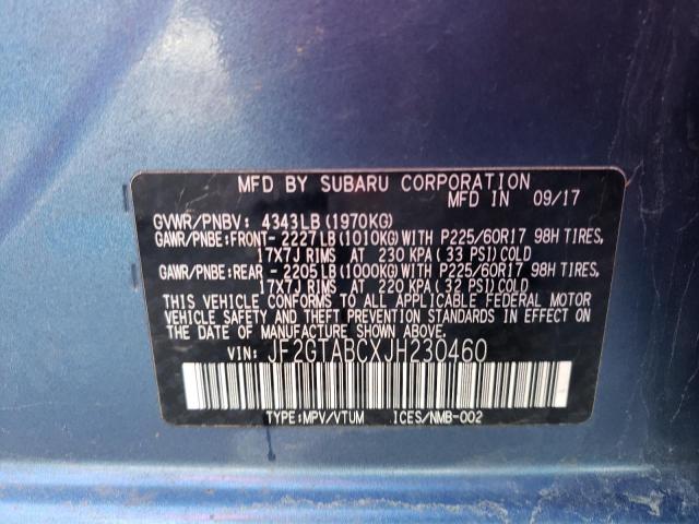 JF2GTABCXJH230460 Subaru Crosstrek Premium
