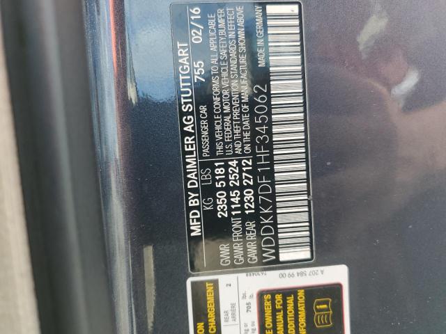 2017 MERCEDES-BENZ E 550 - WDDKK7DF1HF345062