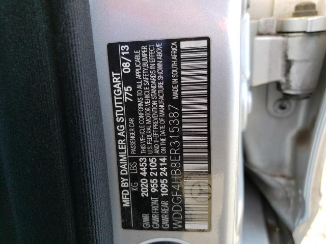 WDDGF4HB8ER315387 Mercedes-Benz C 250