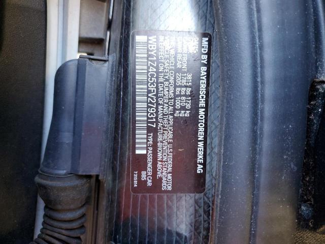 2015 BMW I3 REX - WBY1Z4C53FV279317