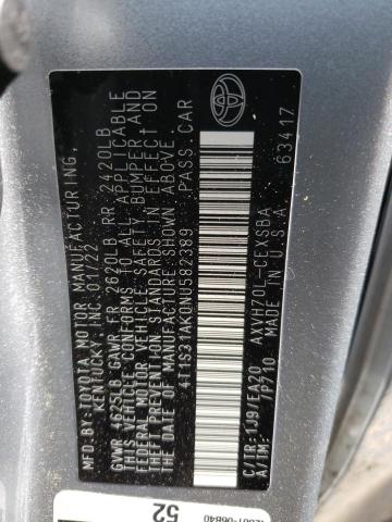 2022 TOYOTA CAMRY NIGH - 4T1S31AK0NU582389