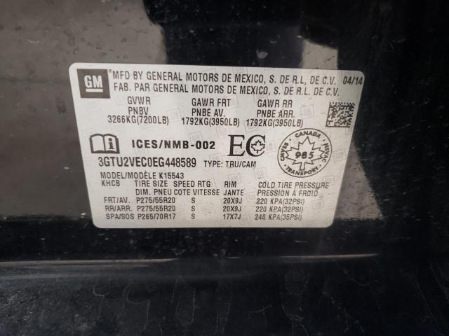 3GTU2VEC0EG448589 GMC Sierra K1500 Slt
