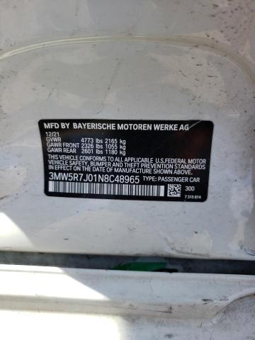 2022 BMW 330XI - 3MW5R7J01N8C48965