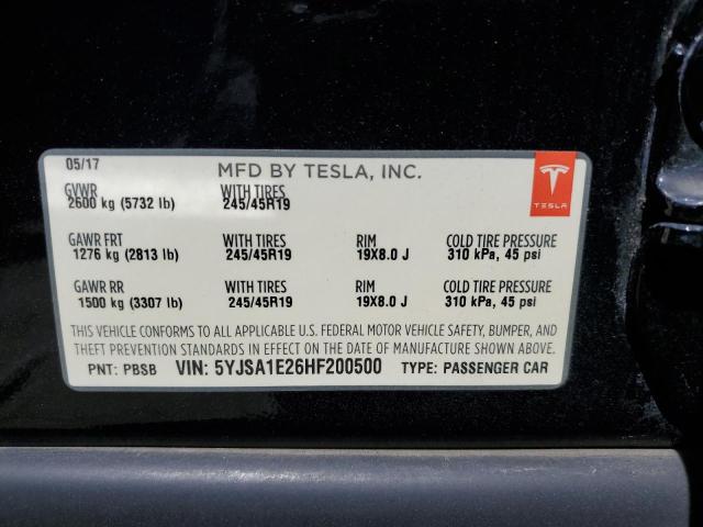 5YJSA1E26HF200500 Tesla MODEL S