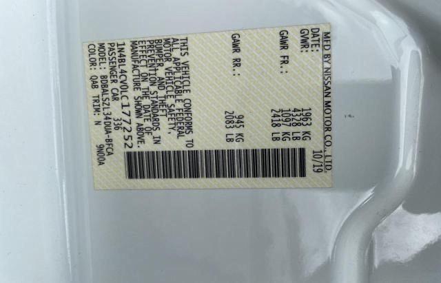 1N4BL4CV0LC177252 Nissan ALTIMA SR