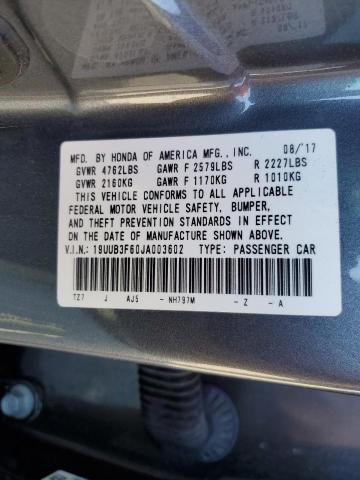 2018 ACURA TLX TECH+A - 19UUB3F60JA003602