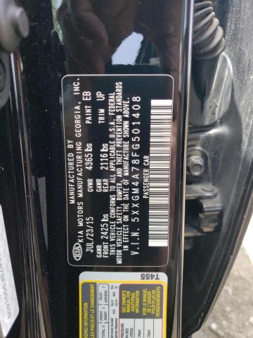 5XXGM4A78FG501408 KIA Optima Lx