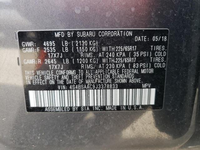 4S4BSAAC9J3378833 Subaru Outback 2.5i
