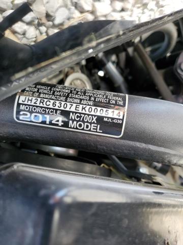 2014 HONDA NC700X JH2RC6307EK000514