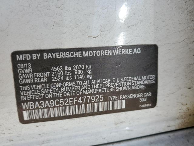 WBA3A9C52EF477925 BMW 335 I