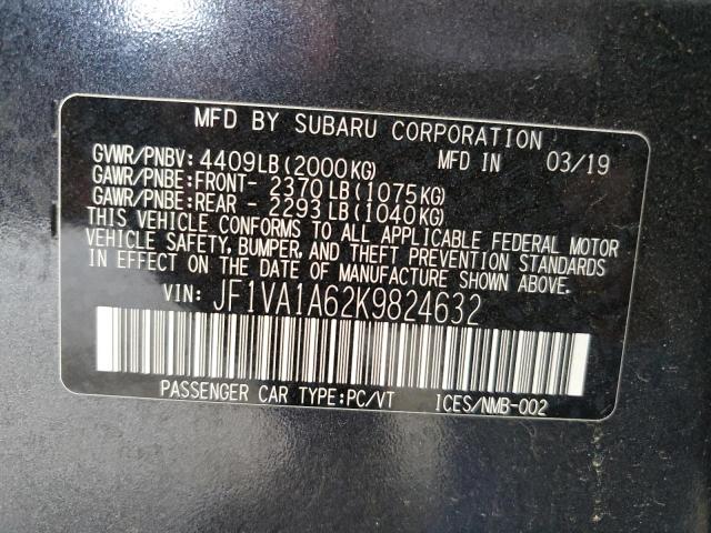 JF1VA1A62K9824632 Subaru WRX