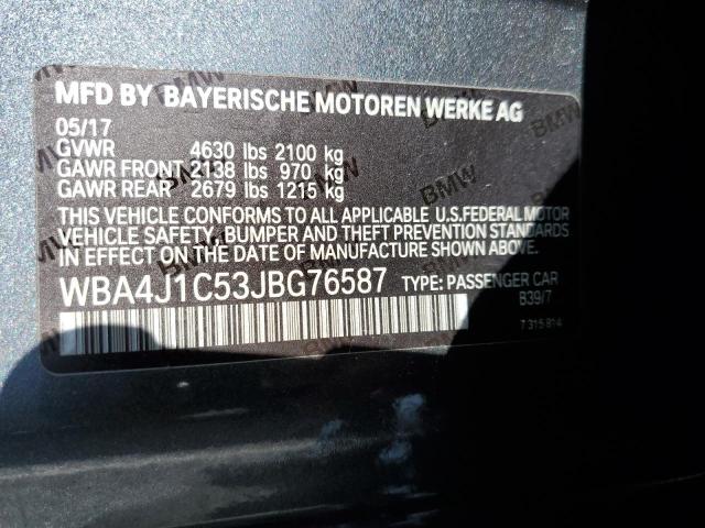 WBA4J1C53JBG76587 BMW 430i Gran Coupe