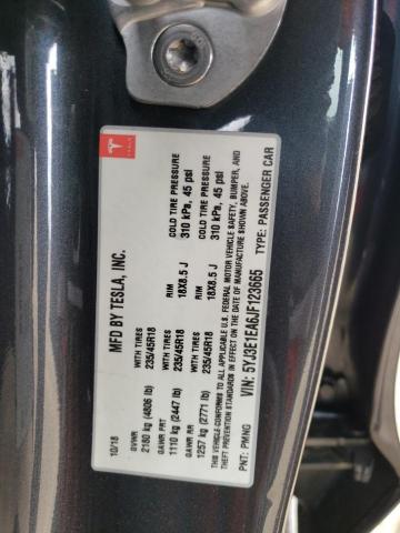 5YJ3E1EA6JF123665 Tesla MODEL 3