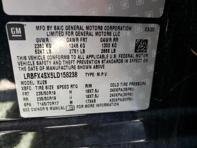 LRBFX4SX5LD158238 Buick Envision Premium Ii