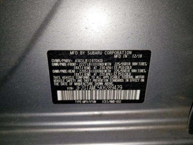 JF2GTAMC5KH289429 Subaru Crosstrek Limited