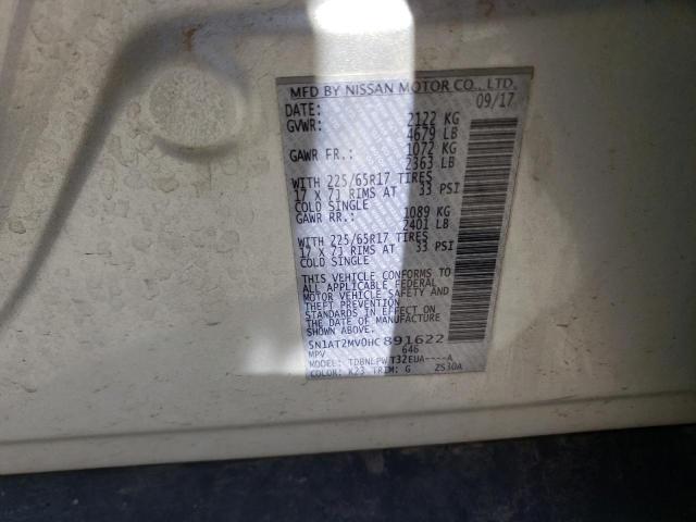 5N1AT2MV0HC891622 Nissan ROGUE SV