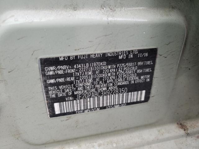 JF2GPABC3H9228350 Subaru Crosstrek Premium