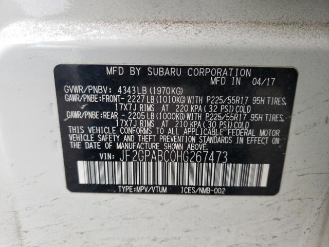JF2GPABC0HG267473 Subaru Crosstrek Premium