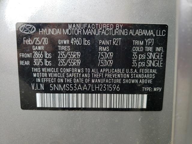 2020 HYUNDAI SANTA FE L - 5NMS53AA7LH231596