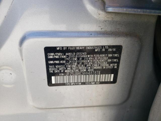 JF2SJARC9HH481874 Subaru Forester 2.5i Limited