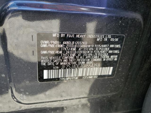 JF2SJADC7GH554259 Subaru Forester 2.5i Premium