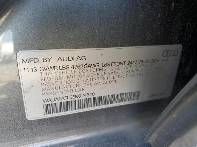 VIN WAUAFAFL5EN024540 2014 Audi A4, Premium no.12