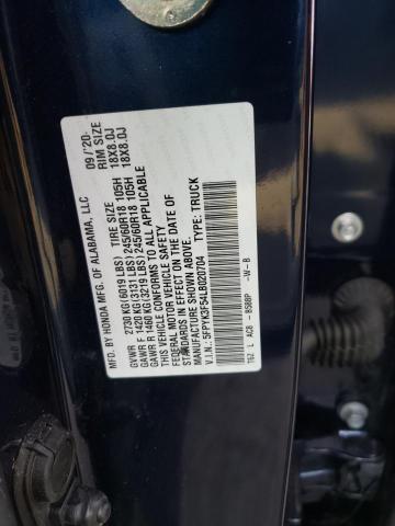 2020 HONDA RIDGELINE - 5FPYK3F54LB020704
