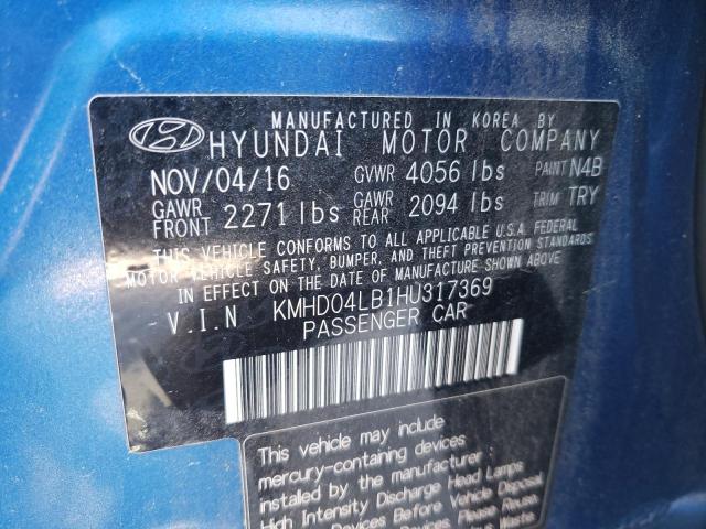 2017 HYUNDAI ELANTRA SP - KMHD04LB1HU317369