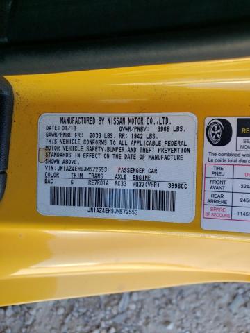 JN1AZ4EH9JM572553 Nissan 370Z BASE