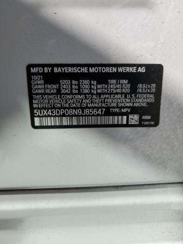 2022 BMW X3 SDRIVE3 - 5UX43DP08N9J85647