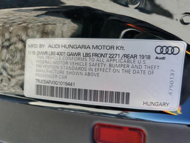 2016 AUDI TT TRUC5AFV0G1019441