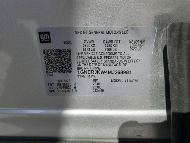 2021 CHEVROLET TRAVERSE R 1GNERJKW4MJ268981